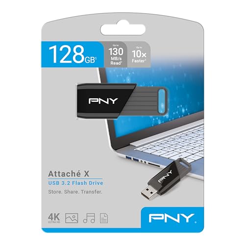 Unità Flash 128GB Attaché X USB 3.2 Gen 1 Flash Drive, chiavetta di prestazioni avanzate fino a 130MB/s in lettura, archiviazione e trasferimento portatile, affidabile, durevole, Tipo A - Chiavetta USB - Immagine 9