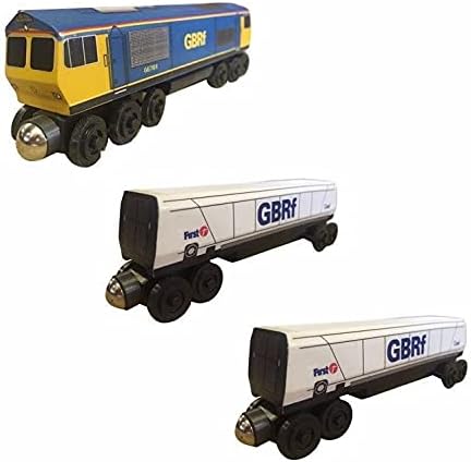 Whittle Shortline Railroad GBRF Wooden Toy Train 3 pc. Set