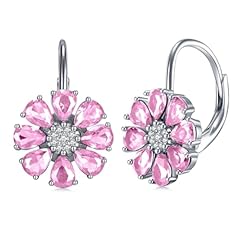 Pink Flower Earrings