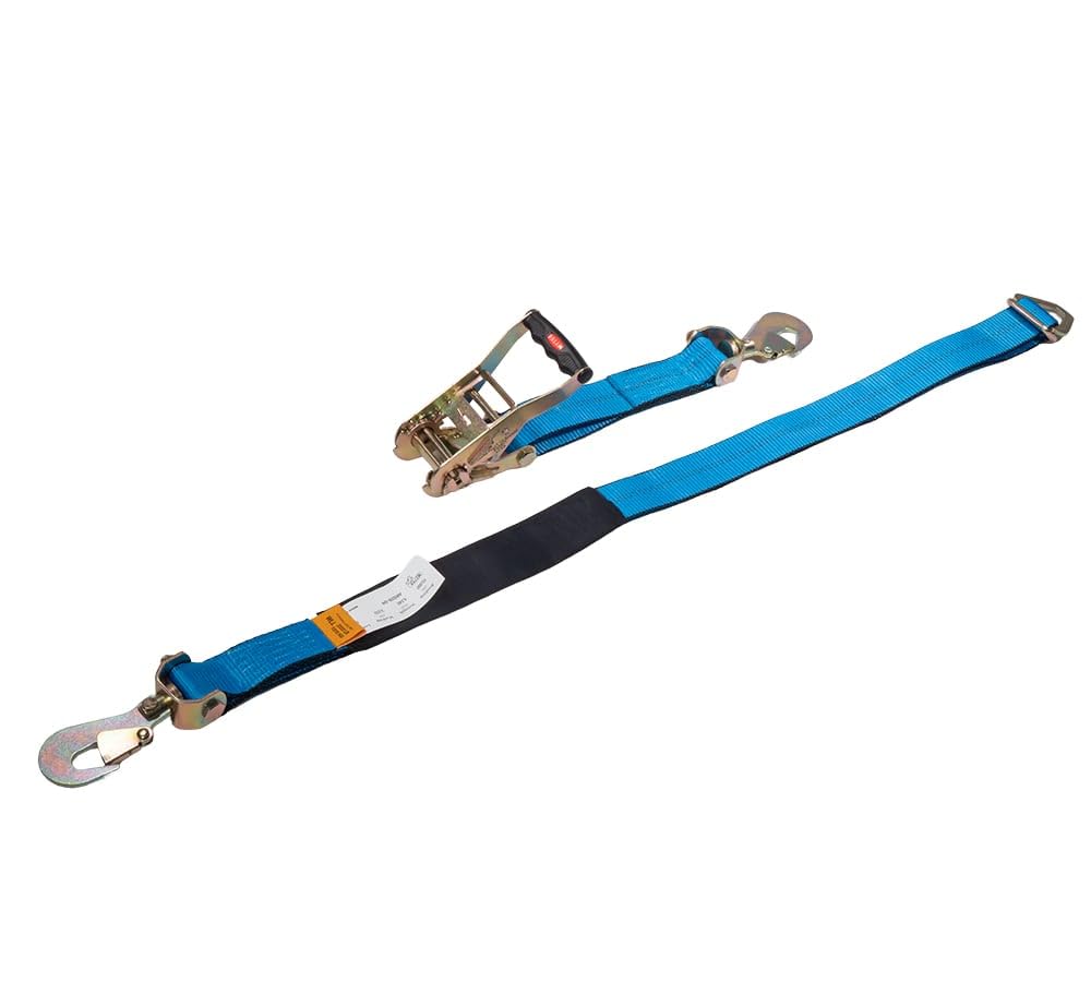 Mytee Products Heavy Duty Car Tie Down Straps Kit for Trailer with Snap Hooks - 8 Pack 2