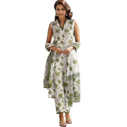 Image of SHIENZY Cotton Blend Kurta Set for Women