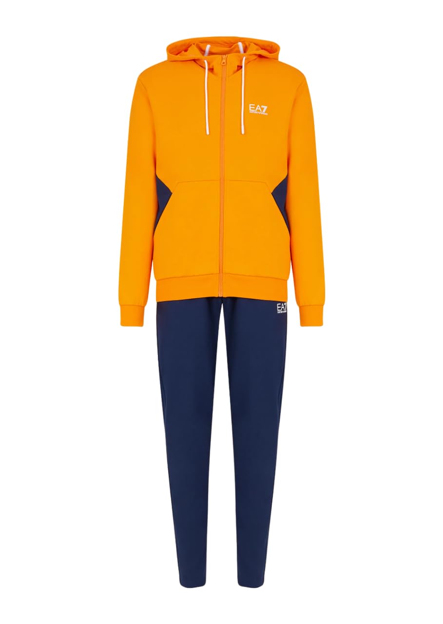 Combinaison coton brossé EA7 3DPV52 Armani avec logo dos