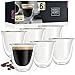 Moritz & Moritz Barista Napoli 6 x Verres à expresso double paroi 60 ml - Tasses à expresso en verre pour boissons chaudes et froides - Passent au lave-vaisselle