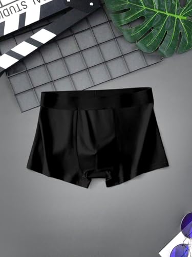 Image of HK47 Men Underwear Pack, Ice Silk Stretchable Breathable Trunks, Regular Fit Men's Brief, Anti Bacterial Quick Dry Innerwear for Men