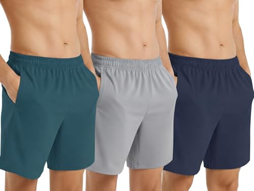 Image of NINQ Workout Half Pant for Man | Gym Shorts for Men with Drawstring Waist & 2 Zipper Pockets | Stylish Lightweight Shorts Pant for Men Sports