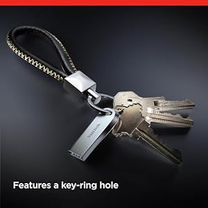 SANDISK Ultra Luxe Pendrive, USB Type-A, 128 GB (Unidad Flash, Velocidad de lectura hasta 400 MB/s, USB 3.2 Gen 1 + USB 3.0 compatible, Protección con Contraseña, RescuePRO Deluxe, Metálico) Plata