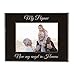 CustomGiftsNow My Papaw Now My Angel in Heaven Laser Engraved Faux Leather Black Leatherette Wall Hanging/Tabletop Picture Group Family New First Time Seeing Grandchild Baby Photo Frame