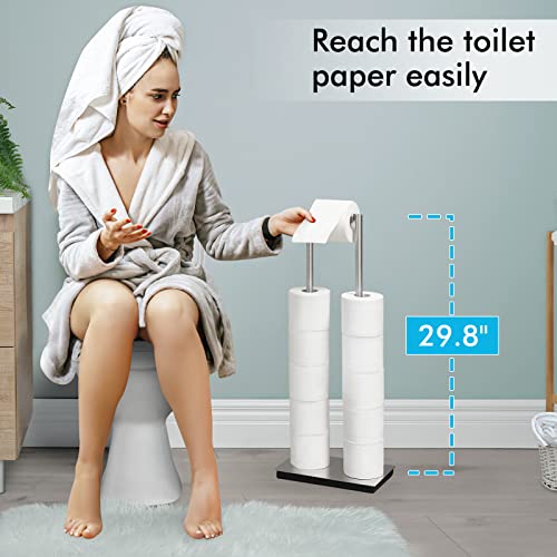 Kes Toilet Paper Holder Stand Toilet Paper Storage 11 Rolls For Bathroom Stainless Steel Brushed Steel, Bph287-2 #TOP4