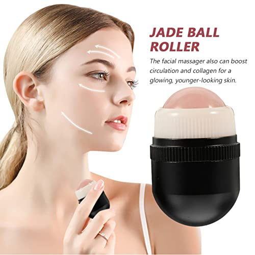 FOMIYES 1 Juego Bola De Piedra Volcánica Masajeador Facial Rodillo Facial Masaje De Raspado De Piel Rodillo De Belleza Para La Cara Belleza Jade Apretar Absorción De Aceite Bola De Masaje - imagen 8