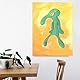 Cartoon Oktopus Leinwand Malerei für Schlafzimmer Lustige Squidward Painting Poster Bild mit Rahmen Dekoration für Wohnzimmer Badezimmer Wasserdicht Fertig Zum Aufhängen 20x30cm
