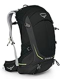 Osprey Stratos 34 Men's Hiking Backpack, Black, Medium/Large