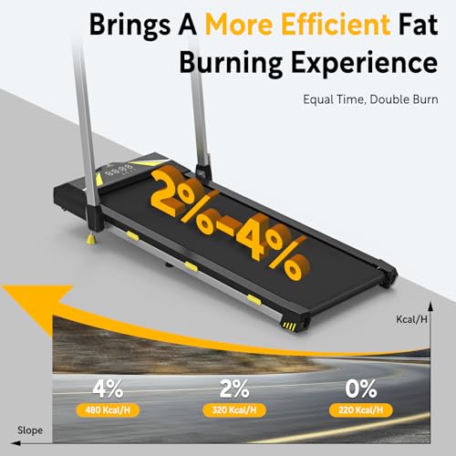 4 in 1 Laufband für Zuhause 12 km/h mit Neigung Walking Laufband Pad, Standardmodell 1-10 km/h, LED-Anzeige, Geräuscharme Laufbänder Fernbedienung für Zuhause und Büro – Bild 4