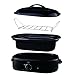 Oster CKSTRS18-BSB-W 18-Quart Roaster Oven with Self-Basting Lid, Black
