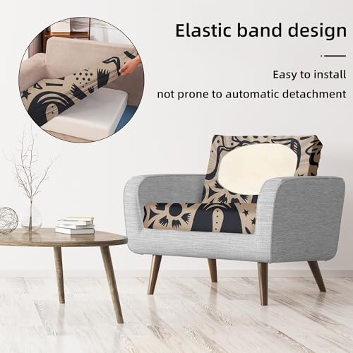Image of BIETYONE 8Pcs Stretch Patio Cushion Covers,for Outdoor Couch Cushion Covers Replacement,Outdoor Sofa Covers Patio Slipcovers Couch Cover,Washable Furniture Cover (Pigeon2, Cover Only)
