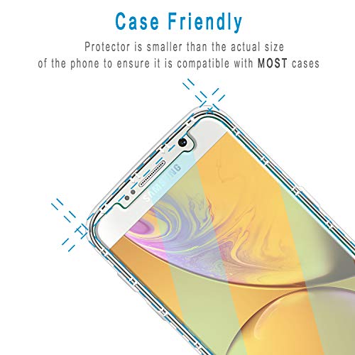 Hptech 2-Pack Tempered Glass For Samsung Galaxy S6 Screen Protector, Easy To Install, Bubble Free, 9H Hardness #TOP5