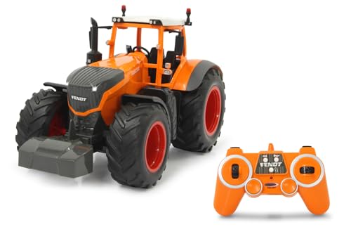 JAMARA 405045 Fendt 1050 Vario Kommunal 1:16 2,4GHz-RC Traktor, Motorsound (abschaltbar), R&uuml;ckfahrwarnsound, Hupe, Abschaltfunktion, 2 Radantrieb, Licht vorne, Blinker, Demo Funktion, Orange