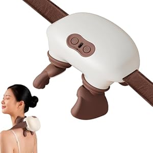 Waabose Massagegerät Meister für Nacken, Schultern, Handsimulation Massagegerät,5D Nackenmassagegerät mit Wärme & 3 Geschwindigkeitsstufen, Massage Master für unteren Bauch, Rücken Damen Herren