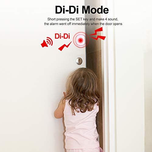 Security Door and Window Alarm, 2-Pack,Wreless Alarm System for Home,Door Sensor,Wireless Doorbell, Very Suitable for Families, Garages, Apartments, Dormitories, RVs and Offices.