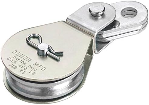 New Deuer Mfg Db35e 3 1/2" Swivel Eye 5/16 Cable Block Pulley 1250lb Usa 6276620