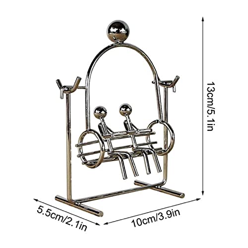 Image of AUGEN Balancing Pendulum Durable Metal Innovative Stress Relief Toy for Home Office Desktop Gift Decoration (1 Piece, 7709B)