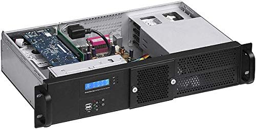 2U(PCI-E 16x Riser Card)(Fan LCD) (2x5.25 + 2x3.5 + 4x2.5 HDD Bay) (9.84" Deep) (Mini ITX) (Rackmount Chassis) (No Rail, No System and Case Only) ITX-G2250_2U-Express16X