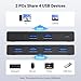 UGREEN USB 3.0 Switch Selector 2 Computers Share 4 USB Ports USB Switcher USB for PC Laptop Keyboard Mouse Printer Scanner One Button Switch Adapter with 2 Pack USB 3.0 Cables