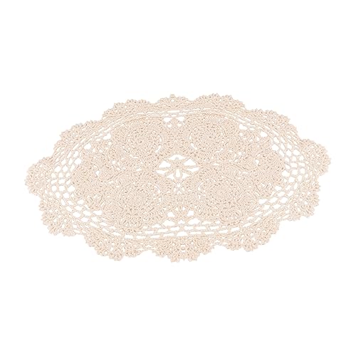 PRETYZOOM 1pc Placemat Wedding Ceremony Decorations Wedding Decoration Circular Tablecloth Decor for Table Dinner Table Decor Tablecloths Table Place Mat Cotton Manual Props