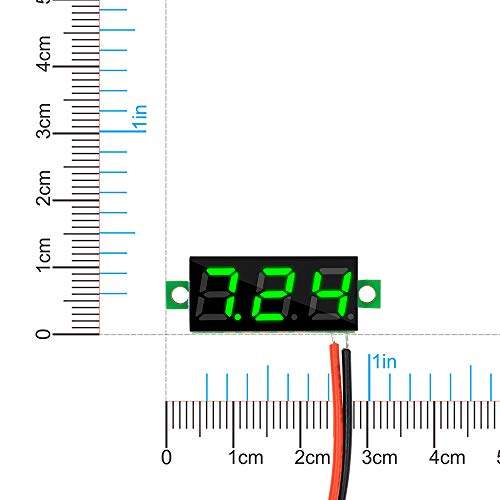 Diymore 030516LV10 10Pcs Mini Digital 0.28 Inch 2 Wire Led Panel Display Voltage Tester Voltmeter Dc Volt Meter thumb #3