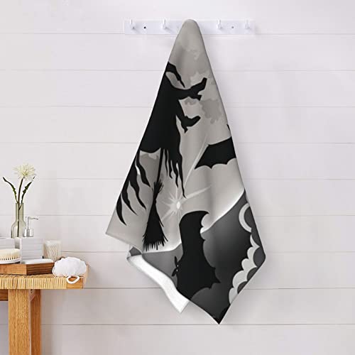 Psvod Halloween Witch Cotton Quick Dry Bath Towel, Super Soft And Absorbent, Suitable For Yoga Bathroom Pool Beach Club #TOP6