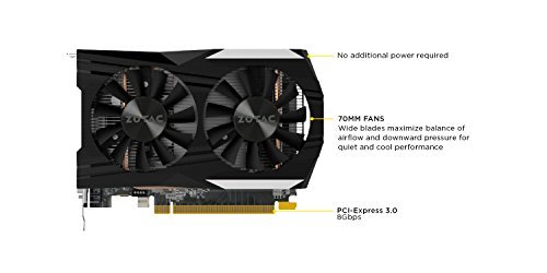 Amazon | ZOTAC GeForce GTX 1050 Ti OC Edition, 4GB GDDR5