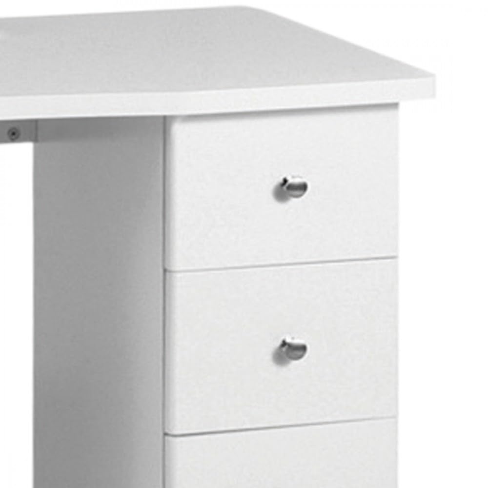 Tavolo per Ricostruzione Unghie con Aspiratore Polvere e Cuscino Poggiamani 91x41x76 cm