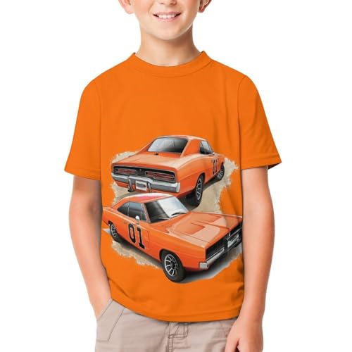 Kids Crewneck Tees Short Sleeve T Shirt for Hazzard Dukes T Shirt,Hip Hop Summer Tshirts
