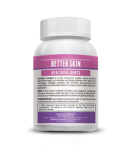 Vokin Biotech Collagen Complex Formulas Type 2 (For Skin & Joint Support) 60 Capsule,1 Count