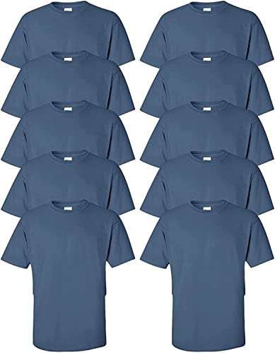 T-shirt noir Gildan lot de 10 vêtements confortables coton épais taille S
