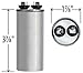 Genteq - 35 uF MFD x 370 VAC GE Industrial Replacement Capacitor Round # C335R / 97F9611