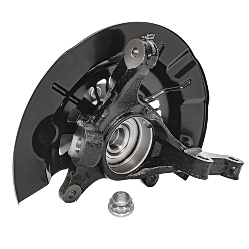 Image of Detroit Axle - Front Left Steering Knuckle for 2012-2017 Toyota Camry 2013-2016 Avalon, Driver Side Steering Knuckle & Wheel Bearing Hub Assembly 2014 2015 Replacement