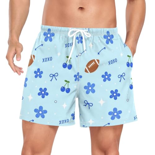 Traje de baño para hombre pantalones cortos de yoga azul Quick Dry 2026