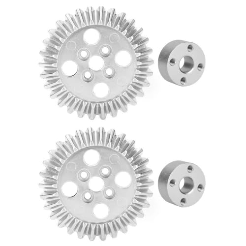 Bevel Gear with Bearing,2 Sets Bevel Gear Zinc Alloy Aluminum Bearing,30 Tooth Bevel Gear Bearing 22mm,As Industrial Robot Parts