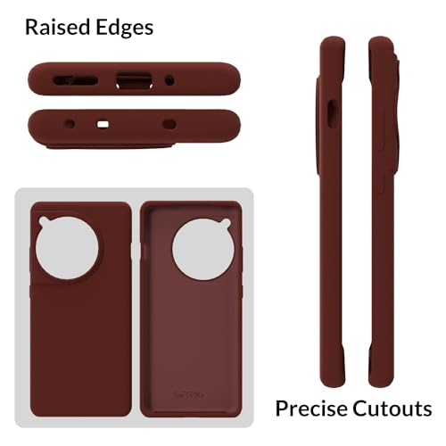Image of SPRIG Compatible with Oneplus 12R Premium SilkTone Back Cover Drop Tested Shock Proof Mobile Case for Men, Women, Boys and Girls with Camera Protection (Dark Brown)