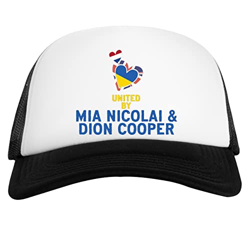 Photo de Mia Nicolai and Dion Cooper Casquette De Baseball Unisexe Blanche Et Noire Baseball Cap Unisex Black White