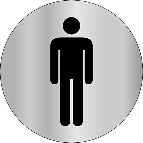 DLCCREATION Male Toilet/Washroom/Restroom Stainless Steel Sign for Doors of Hotel Office Restaurant Hospital School Malls with Backside Self Adhesive 3M Double Side Tape - Size : 75mm Dia(3") (B075DDBT33) Amazon Price History, Amazon Price Tracker