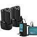 Creabest New 2packs 3000mAh Li-ion 10.8V BL1014 Replacement Battery Compatible with Makita BL1013 DF030D DF330D 194550-6 194551-4 195332-9 and Include One 10.8V-12V Charger