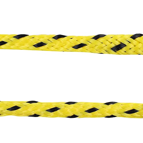 Water Sport Lines, Waterski Ropes Nbr Handle 75 Foot 1- Section Boat Wakeboard Water Sports Tow Rope, Yellow & Black #TOP6