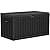 YITAHOME 90 Gallon Large Deck Box, Double-Wall Resin Outdoor Storage Boxes, Deck Storage for Patio Furniture, Cushions, Pool Float, Garden Tools, Lockable & Waterproof (Black)