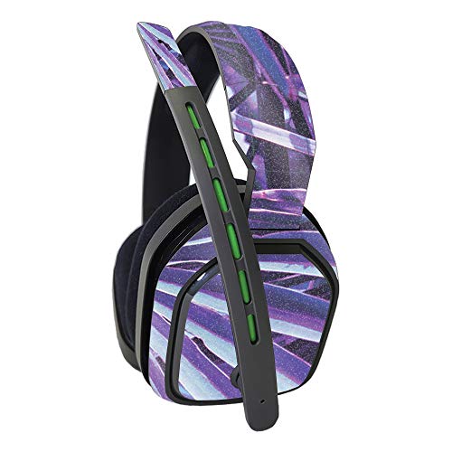 MightySkins Glossy Glitter Skin Compatible with Astro A10 Headset - Neon Palms | Protective, Durable High-Gloss Glitter Finish | Easy to Apply, Remove, and Change Styles | Made in The USA