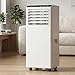 GarveeMore Aire acondicionado portátil 9000 BTU ASHRAE, 3 en 1 Refrigeración, Deshumidificador y Ventilador, Extra Silencioso, Temporizador 24h, Control Remoto, Incluye kit Completo de Ventana