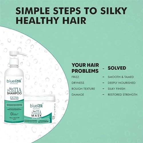 Image of Nano plastia shampoo and conditioner serum 120ml | Sulphate & Paraben Free | Smoothens, Repairs, Adds Shine | Salon Quality Hair Care | Deep Nourishment for Damaged Hair (500ml pack of 3)