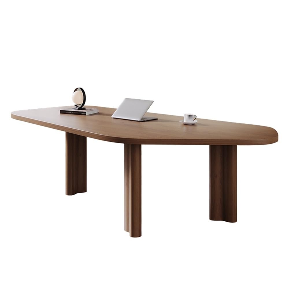 Table Bureau à domicile minimaliste moderne en bois massif irrégulier(L)