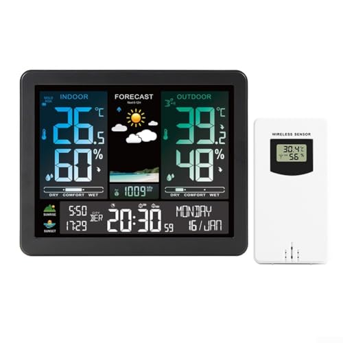 Monitor de clima digital avanzado con pantalla brillante para una mayor visibilidad