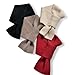 Unisex 100% Cashmere Scarf Short Warm Knit Thick Cozy Fashion Winter Neck Protection Scarf